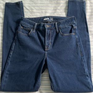 Blue Old Navy super skinny high rise jeans